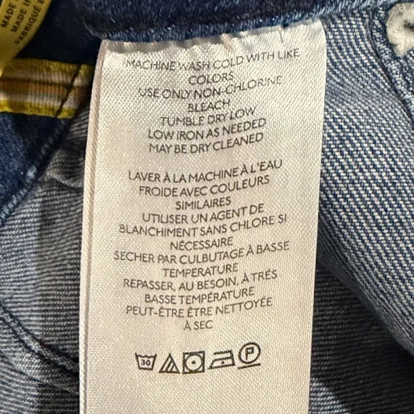 Maeve Anthropologie The Colette Crop High-Rise Wide-Leg Jeans ~ 27 - Picture 11 of 13